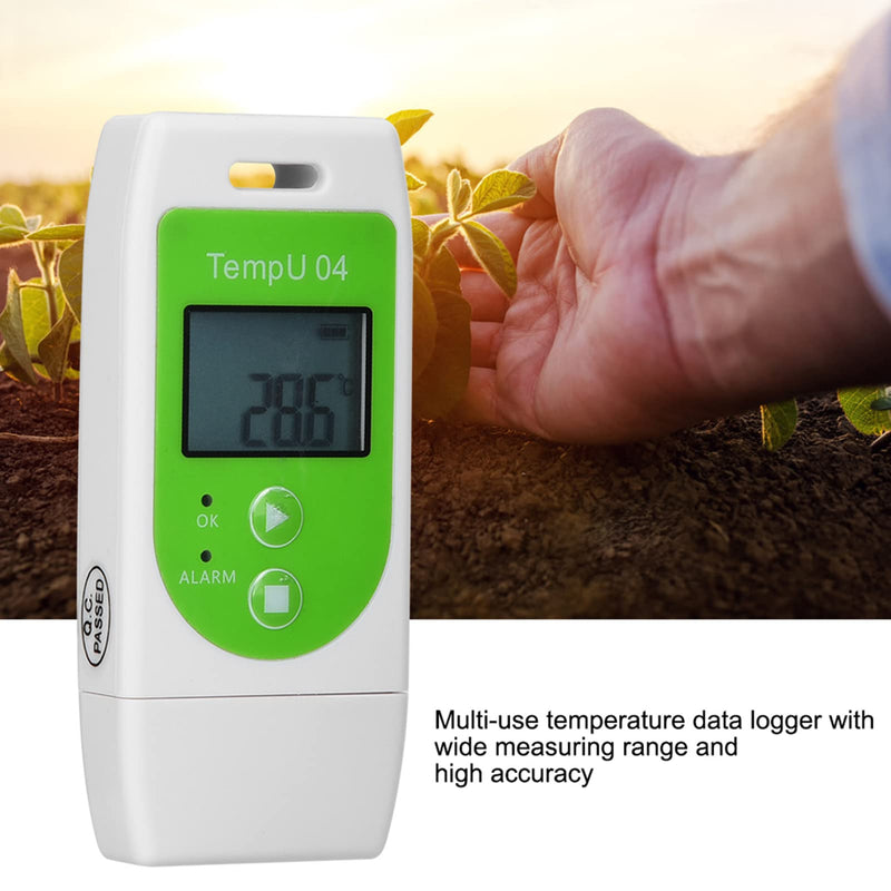 Temperature and Humidity Data Logger TempU04 PDF USB Port Reusable Temperature Humidity Recorder 12,000 Points Capacity [TempU04] (TempU04)