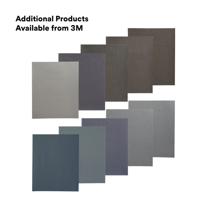 3M Wetordry Abrasive Sheet 213Q, 02035, P800, 9 in x 11 in, 50 sheets per carton