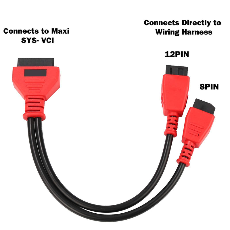 TTXSPP Cable Adaptor for Chrysler 12+8 Programming Cable Connector for Autel DS808 Maxisys Main Test Cable for Autel DS808 Maxisys MS905 MS906 MS906BT MS906S MS908 MS908S Pro