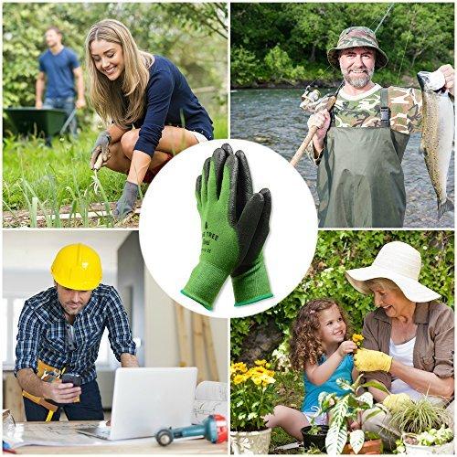 Pine Tree Tools Bamboo Gardening Gloves for Women and Men - S 1 Small
