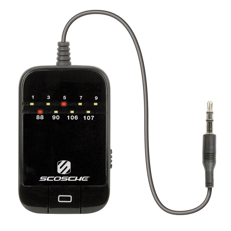 SCOSCHE FMT5 TuneTone Universal FM Stereo Transmitter for Mobile Devices, Black Portable