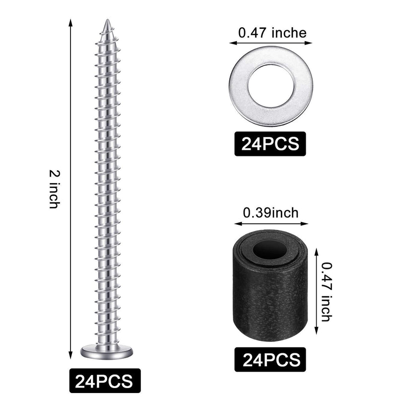 Pegboard Mounting Kit, Includes Screws, Spacers and Washers for 1/8-Inch and 1/4-Inch Pegboard (144 Pieces) 144