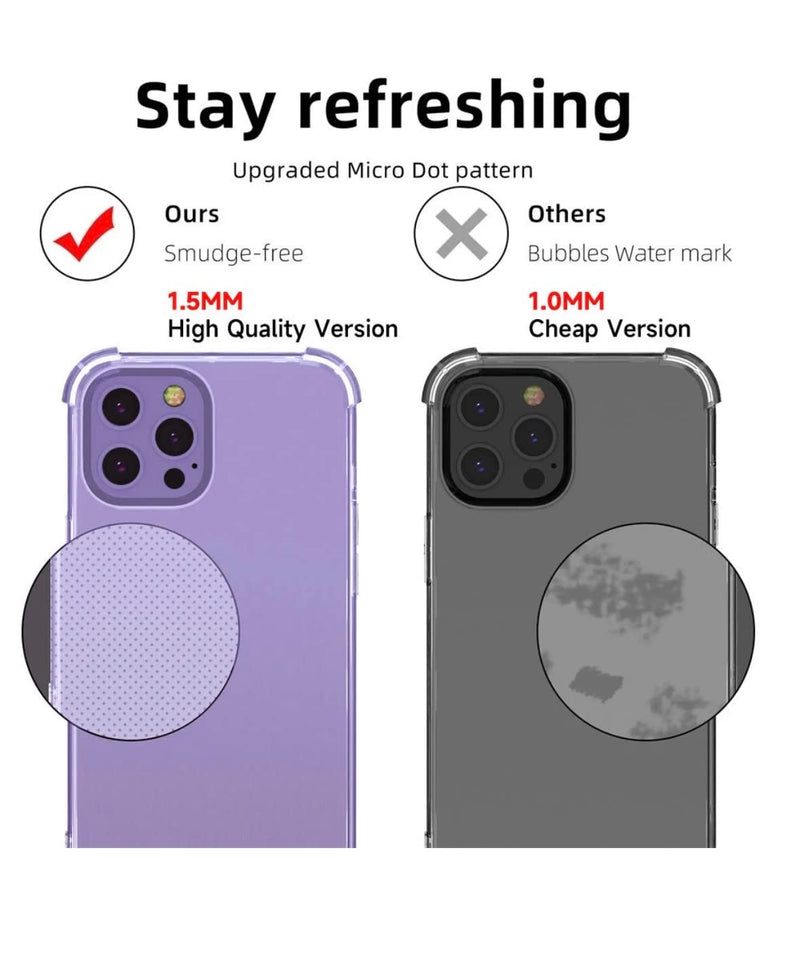 Crystal Clear & Slim Fit Case for iPhone 14 Pro, Crystal Clear/Transparent Shock Absorbing/Proof Bumper Phone Case & Anti-Scratch (Non Yellowing) Protective Shockproof Case for iPhone 14 Pro 6.1 Inch