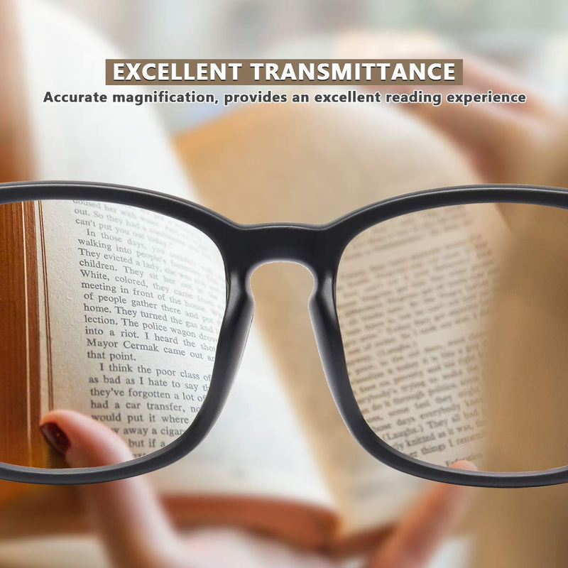 CHEERS DEVICES 5-Pack Reading Glasses Blue Light Blocking, Computer Readers for Women Men Anti Glare UV Filter Eyeglasses 5 Pack Mix Color 0.0 x