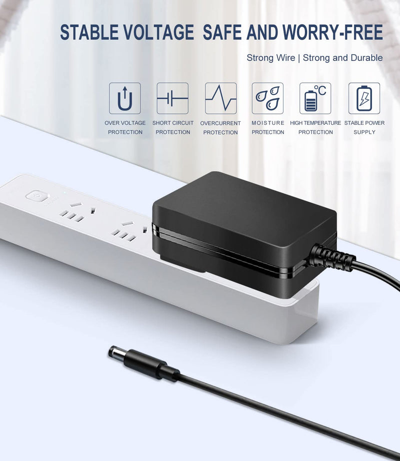 Lantisri DC 9V 2A AC Power Adapter Charger Cord for LeapPad 2, LeapPad 1 Tablets, LeapsterGS Explorer, Leapster Explorer and Leapster2-6.6ft Cable