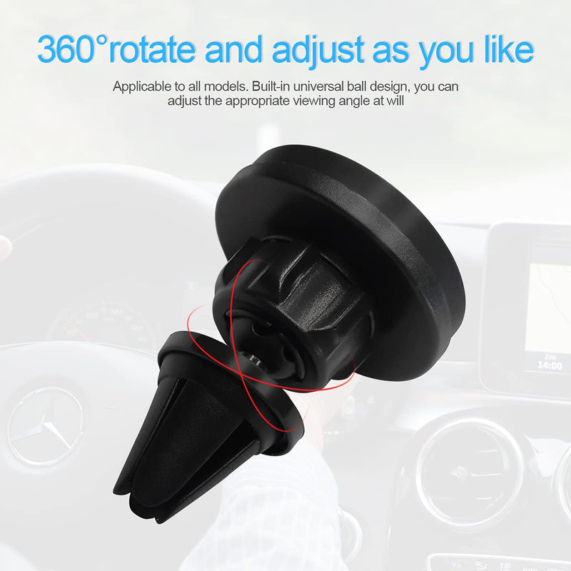 Magnetic Phone Mount for Car, 360Â°Rotatable Phone Holder for Dashboard, Windshield, Air Vent, Universal for iPhone 13/Pro/Pro Max/11, Samsung Galaxy More Devices (Black) Black