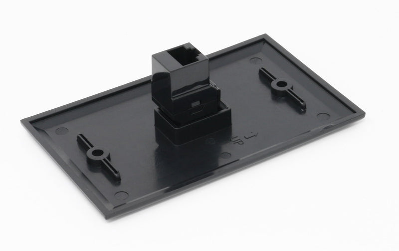 RiteAV 1 Gang 1 Port Cat6 Wall Plate - Black