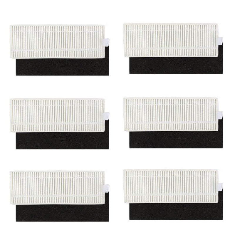 BBT BAMBOOST Replacement Parts Fit for Eufy Robovac 11+ & 11 Plus Vacuum Cleaner Accessories - Filters and Side Brushes (Pack of 12)
