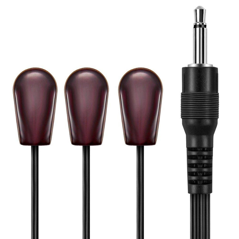 IR Infrared Emitter Extender Cable Extension (10 Feet) Triple Head3 Eye 3.5mm Jack Infrared Red Transmitter Blaster Blink Eye Wire Cord Compatible with IR Repeater Extender System Kit, Xbox One