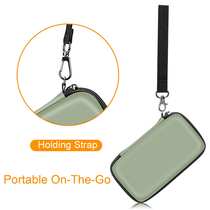 Fintie Carry Case for Kodak Mini 2 HD/Step Wireless Mobile Photo Mini Printer/Mini Shot 2 in 1 Camera & Printer- Hard EVA Shockproof Travel Bag with Inner Pocket/Removable Strap, Sage Green