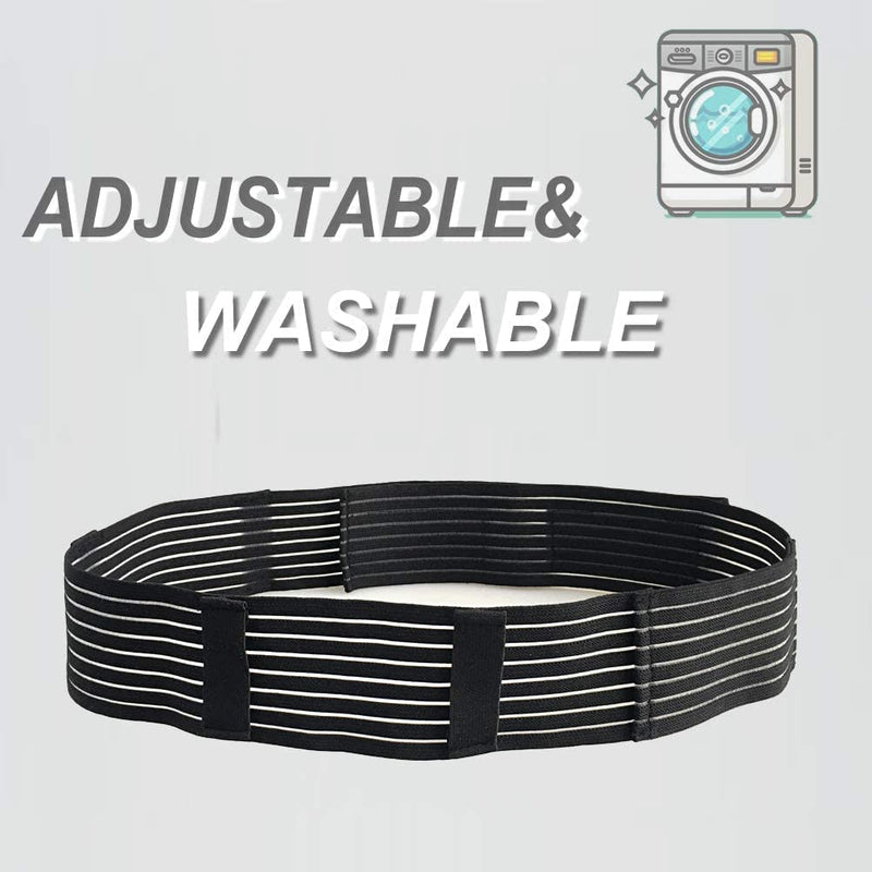 Peritoneal Dialysis Belt Breathable PD Catheter Belt Secure Peg Feeding Tube Holder Supplies for PD Dialysis Patient Men Women Large(35"-49") Black