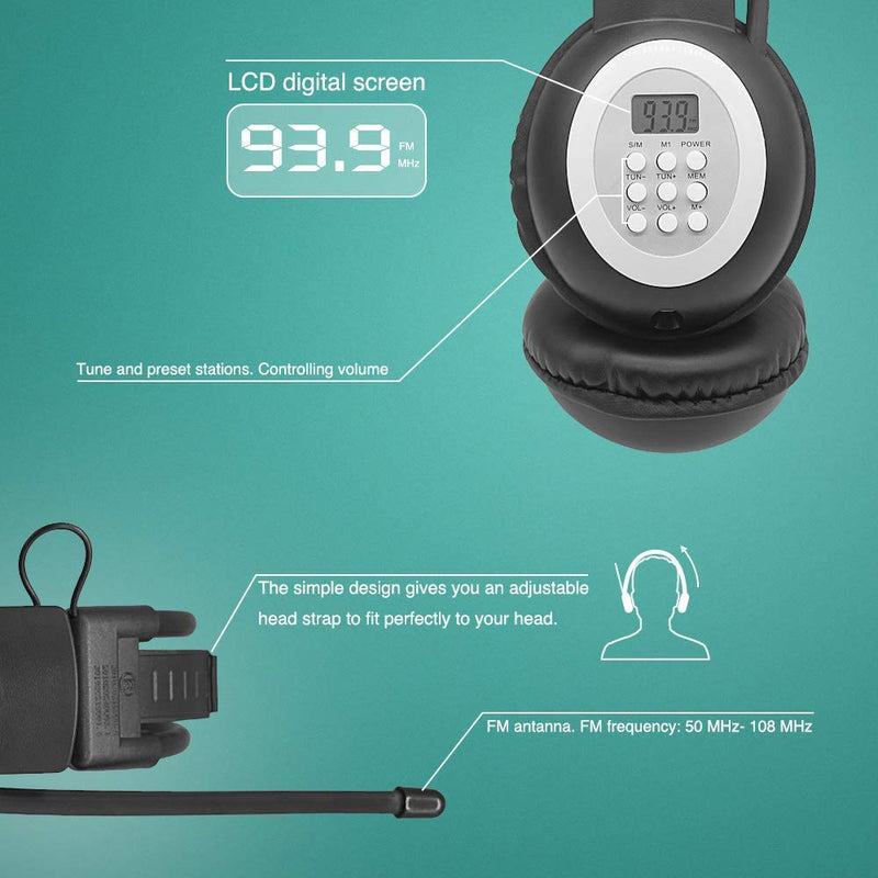 FM Radio Headphones Ear Muffs and Pocket AM FM Radio with Best Reception for Walking Jogging Exercising Daily Works