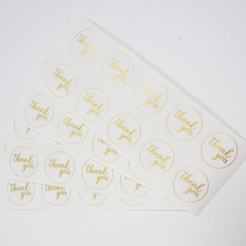 3000 Pcs Thank You Stickers Gold on White/red/Purple Round Labels, 1 inch Used for Small Business, Packages, Gifts, Wedding, Party, Thank You Cards,Handmade Goods 300 Sheets/3000Pcs