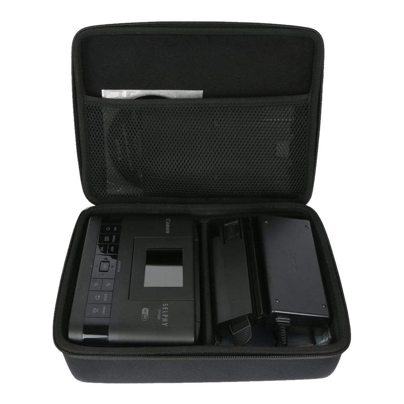 Khanka Hard Travel Case Replacement for Canon Selphy CP1200 / CP1300 Black Wireless Color Photo Printer
