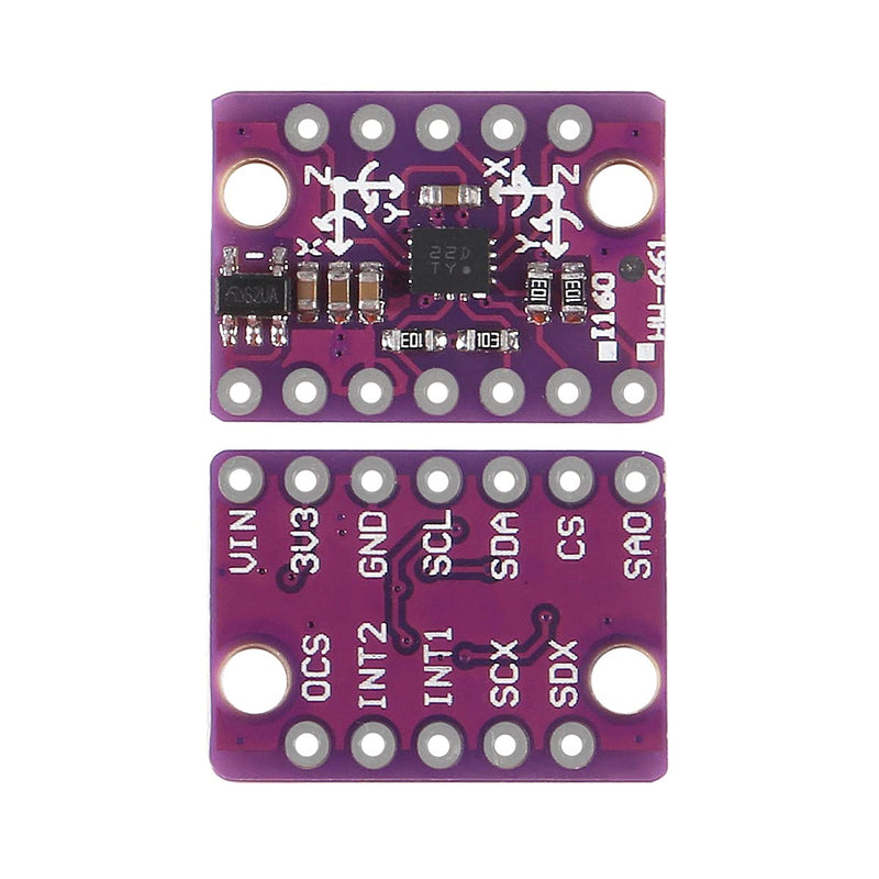 UMLIFE 3PCS 6DOF 6-Axes Sensor Module Gravity Sensor GY-BMI160 Module Accelerometer Gyroscope Acceleration Gravity Sensor IIC I2C 3-5V for Arduino