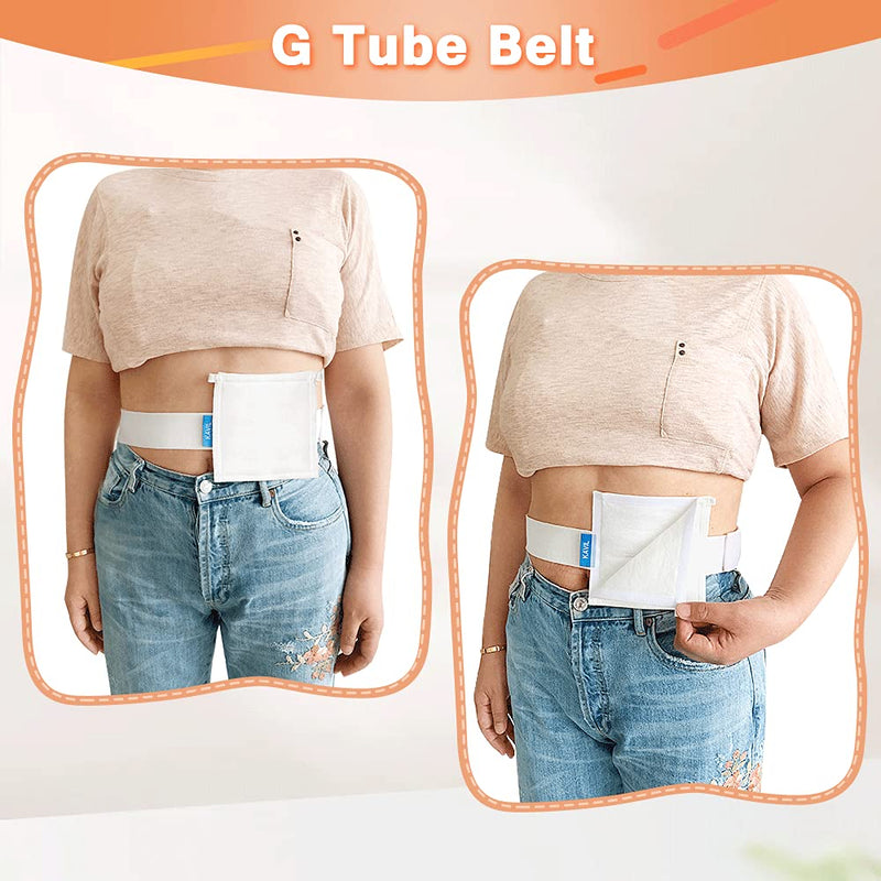 G Tube Holder Belt Feeding Tubes Accessories G Tube Covers Peg Tube Gastrostomy Catheter Pd Dialysis Belt Pads Drainage Medical Abdominal Dialysis For Men Women(28"~37")