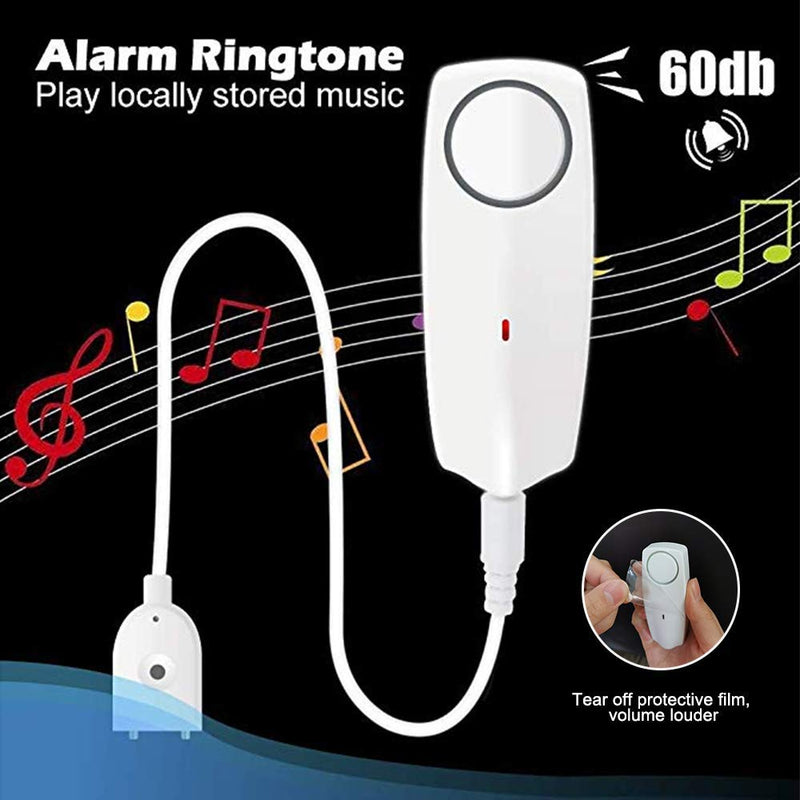 Water Alarm Sensor with 60dB Loud Sound WiFi Leak Detector, Overflow Leak Alarm, Remote Monitoring leaker for Water Heater Basement Sewage Pump, TUYA/Smart Life APP Notification 60 Decibel Alarm Sound