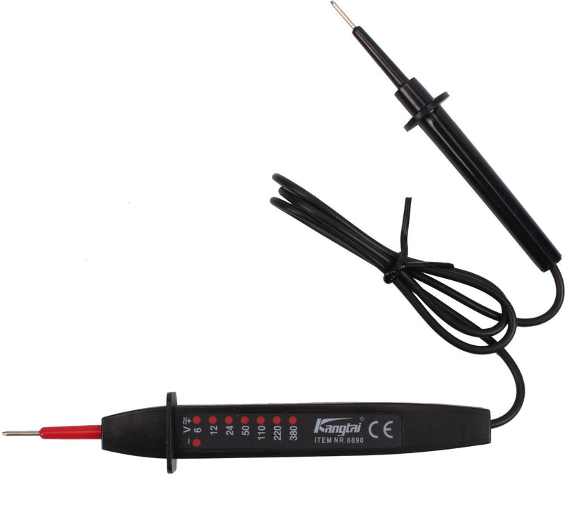 CCLIFE 2-pin voltage tester 6-380V AC/DC voltage tester phase tester 1 piece