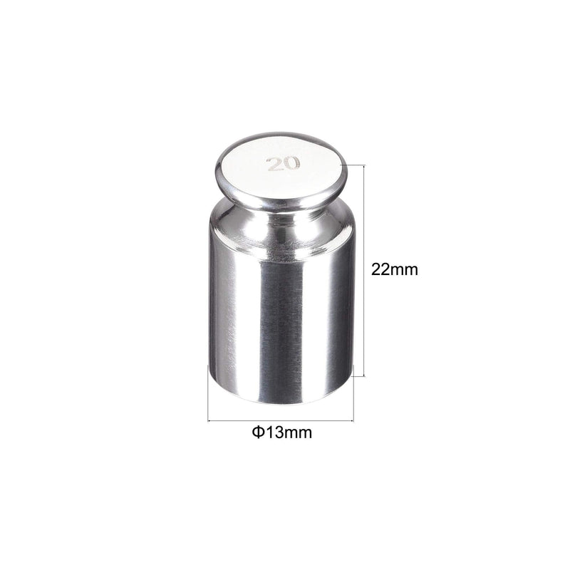 uxcell Gram Calibration Weight 20g F1 Precision Stainless Steel for Digital Balance Scale