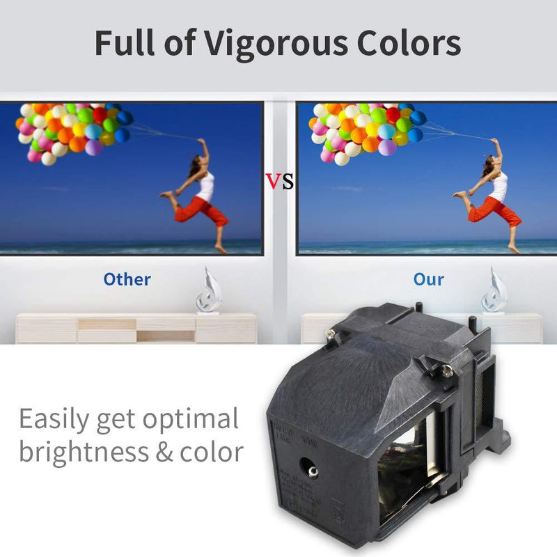 Molgoc Projector lamp Compatible for EX7240 Bulb, ELPLP88 V13H010L88 Replacement Bulb EX3240 EX9200 EX5240 Bulb fit Home Cinema PowerLite H682 EB-X36 EH-TW5210 EH-TW5300 EH-TW5350 EH-TW5350S