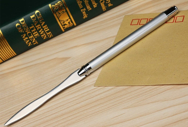 Honbay 1pc Metal Long Handle Letter Opener Envelope Slitter Envelope Letter Knife