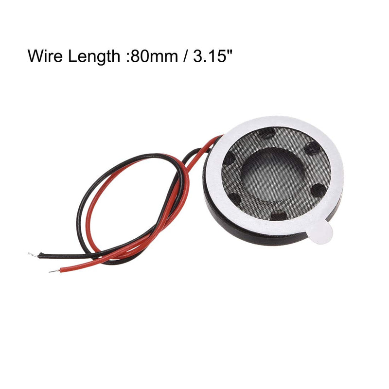 uxcell 1W 8 Ohm Mini DIY Magnetic Speaker Replacement Loudspeaker 18mm for Mobile Phone 2pcs