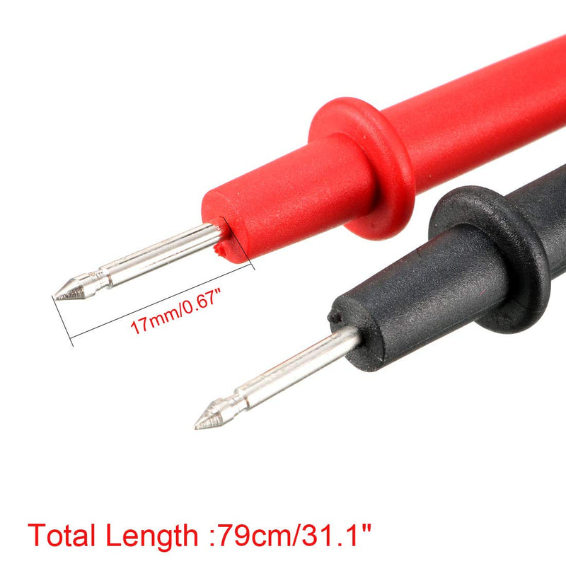 uxcell Test Leads, Digital Multimeter Probes Tester Electric Test Probe with Alligator Clips 10A 1000V 4-in-1 Set