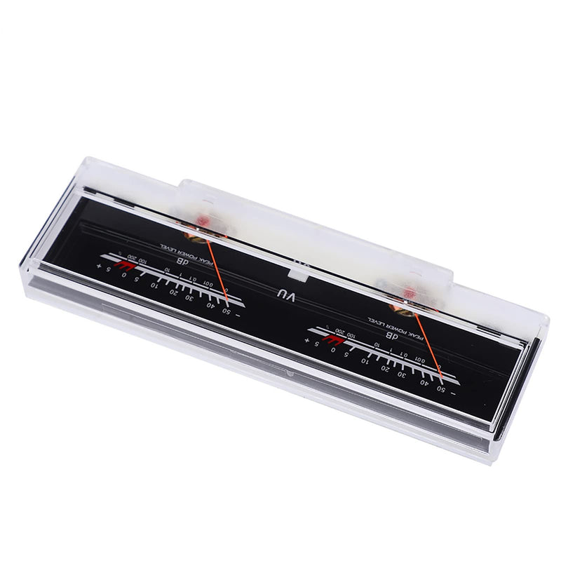 Power Amplifier DB Meter, VU Meter with 3Pcs White LED Backlight, Sound Audio Level Tester with Vertical Working Direction
