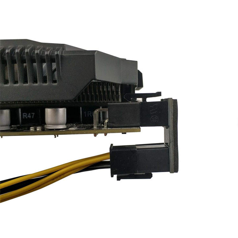 Chenyang 1set ATX 6Pin Female to 6pin Male 180 Degree Angled Power GPU Adapter for Desktops Graphics Card