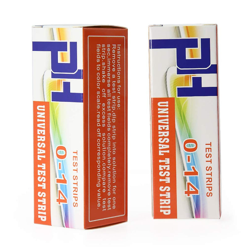 AMTAST Universal pH Test Strips Paper Strips 0-14 for Acid Alkaline pH Value 4 Colors (150 Strips) DF003
