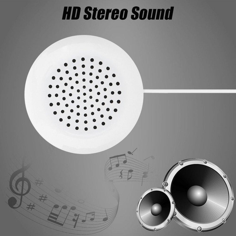 Pillow Speaker, 3.5mm Mini Pillow Speaker, Under Pillow Speaker for MP3 Phone Portable CD - White