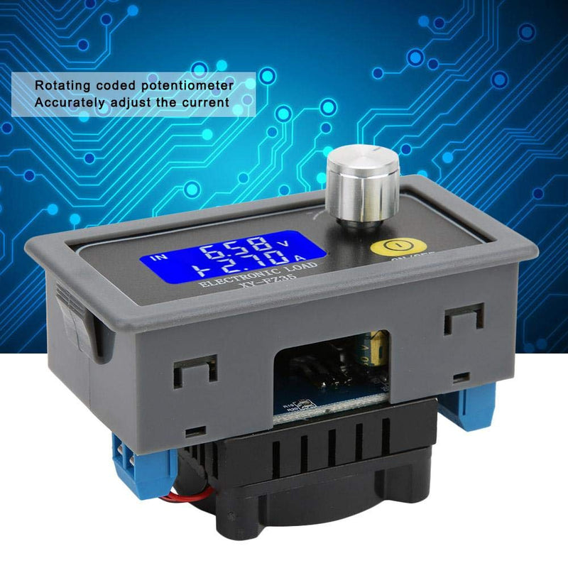 Constant Current Electronic Load Tester 5A 35W Adjustable Load Detector Battery Checker Tester Testing Tool Digital(cm: 10.00*6.00*5.00) cm: 10.00*6.00*5.00