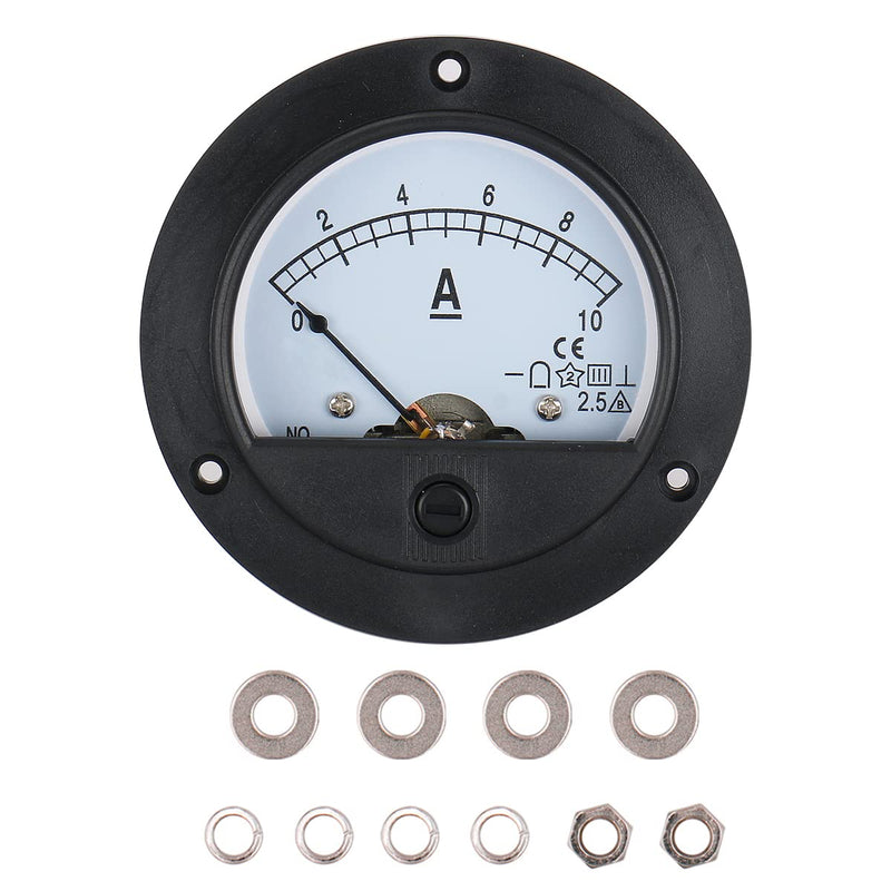 Baomain Ammeter 65C5 Ampere Panel Meter Analog Ammeter Built-In Shunt DC 0-10 A Class 2.5 CE