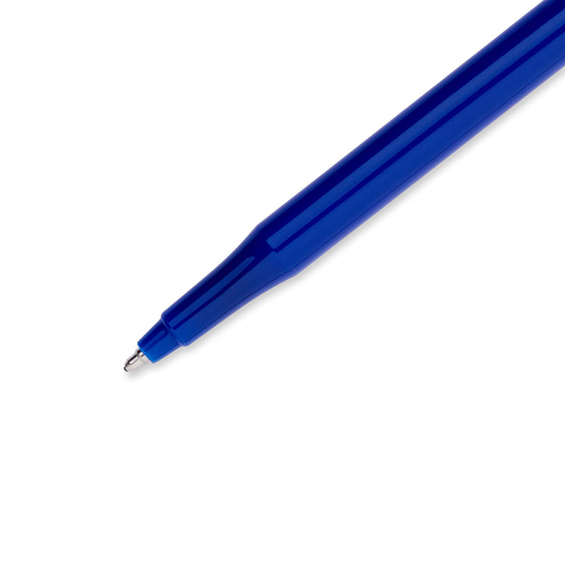 Paper Mate Erasermate Stick Medium Tip Ballpoint Pens, 12 Blue Ink Pens (3910158) 12 Count