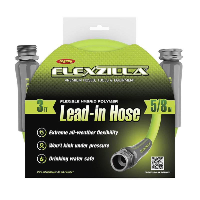 Flexzilla HFZG503YW Lead in Hose, 3' (feet), ZillaGreen 3' (feet)