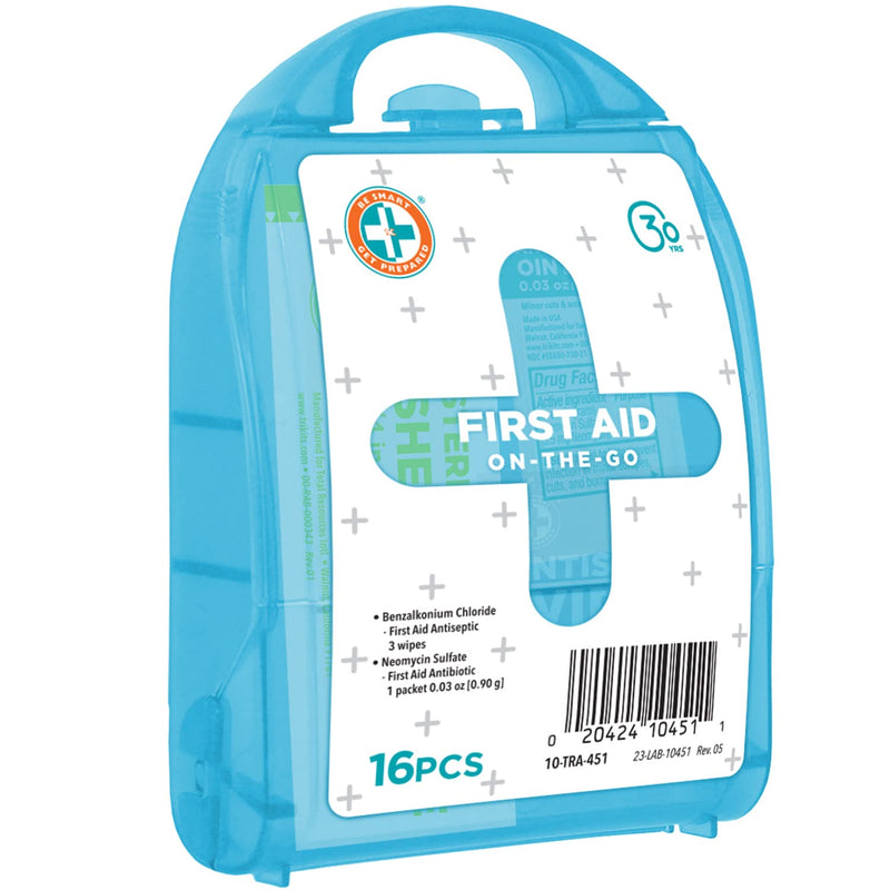 Be Smart Get Prepared Total Resources International "Let's Go Cuts & Scrapes" Compact First Aid Kit
