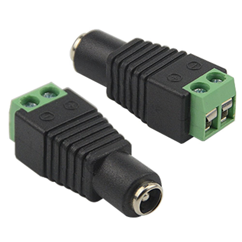 WMYCONGCONG 20 PCS 2.1x5.5mm Female and Male DC Power Adapter Connector + 20 PCS Coaxial Camera Video BNC Male and Female Balun Connector for Coax Cat5 CCTV