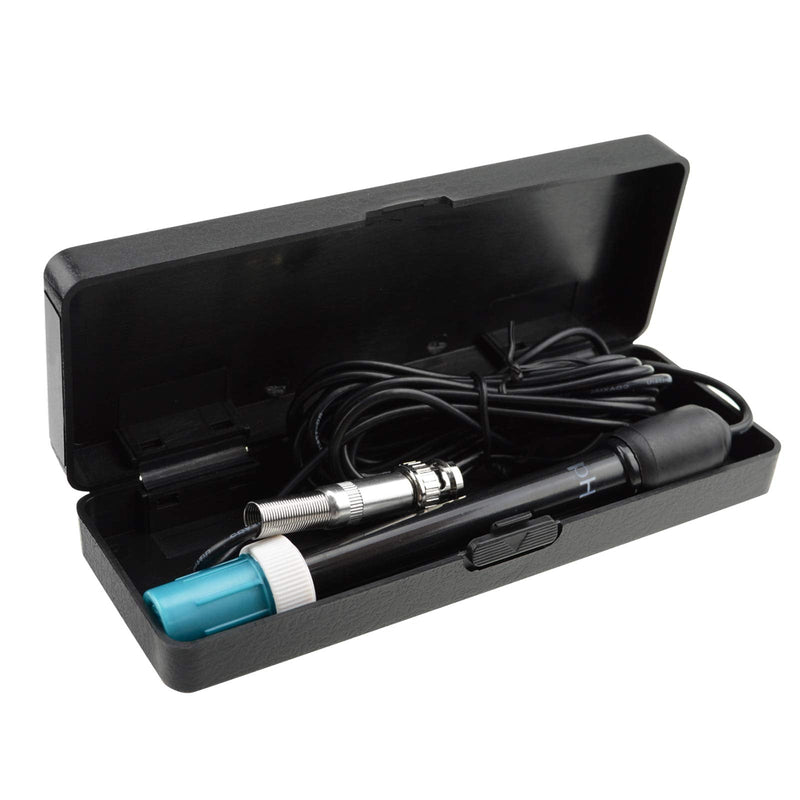 Long body pH electrode with BNC socket probe 300cm cable 0-14pH for pH meter, pH controller pH device economical sensor long tube
