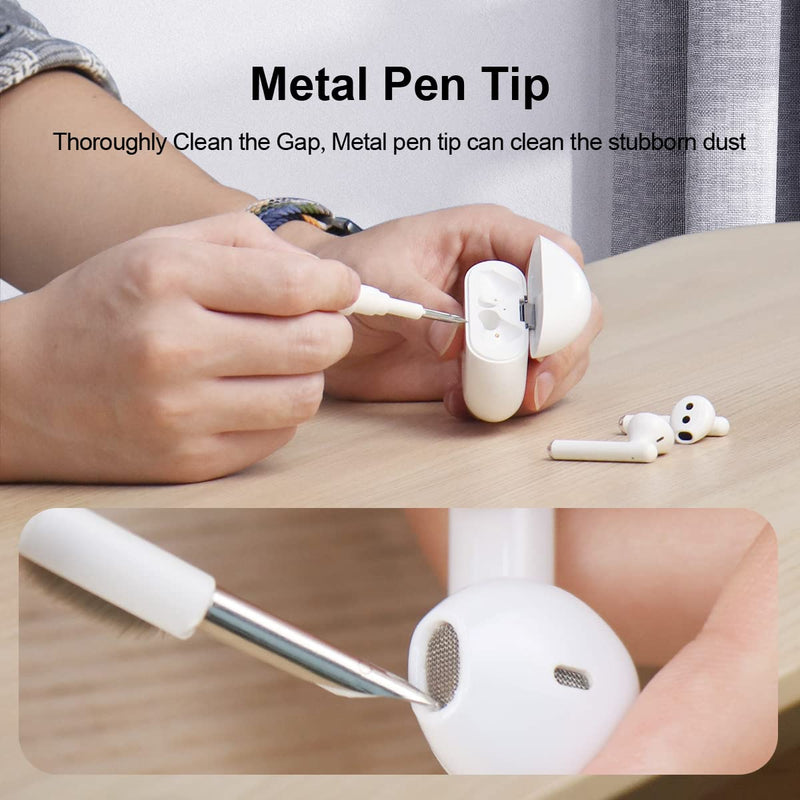 Hagibis Cleaning Pen for Airpods Pro 1 2 Multi-Function Cleaner Kit Soft Brush for Bluetooth Earphones Case Cleaning Tools for Lego Huawei Samsung MI Earbuds