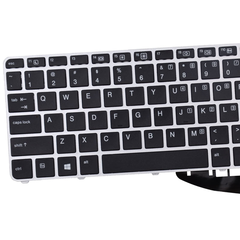 TLBTEK Keyboard Replacement Without Backlight Compatible with HP EliteBook 745 G3 745 G4 840 G3 840 G4 and ZBook 14u G4 Series Laptop 821177-001 836307-001 819876-001 836308-001
