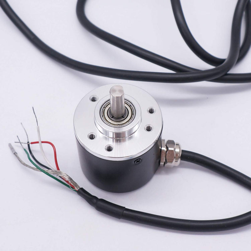 Taiss/AB 2 Phase Incremental Rotary Encoder 100P/R DC 5-24v Wide Voltage Power Supply 6mm Shaft 100P/R