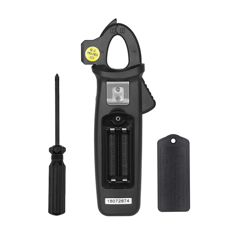BSIDE DC Current Clamp Meter 6000 Counts Digital Multimeter Amp Continuity Ohm Hz Live Check V-Alert Voltage Tester with Back Clip ACM92