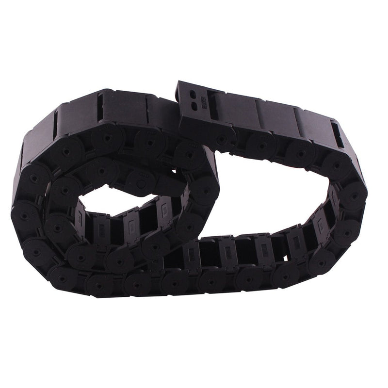 1M 18 x 25mm Plastic Open One Side Type CNC Machine Tool Cable Drag Chain Wire Carrier Black Ted Lele (18mm x 25mm) 18mm x 25mm