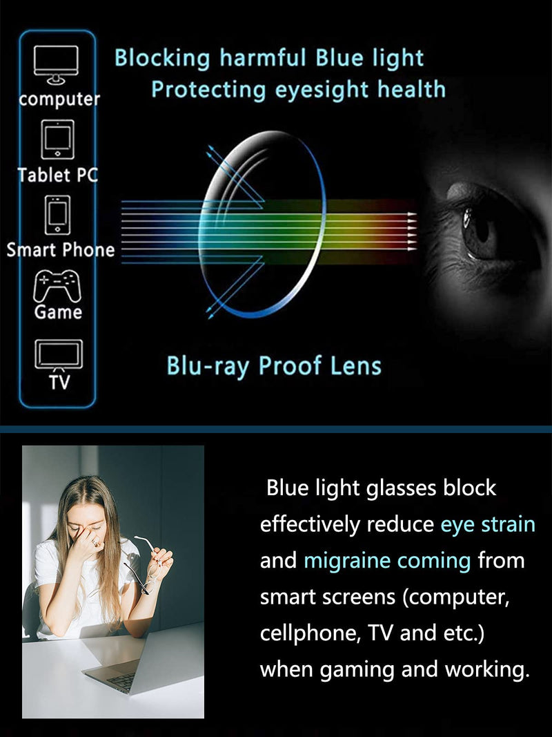 Onrtry Tony Stark Blue Light Blocking Glasses for Men Women Retro Metal Frame Iron Man Spider-Man Eyeglasses A1 Gold Black Frame 50 Millimeters