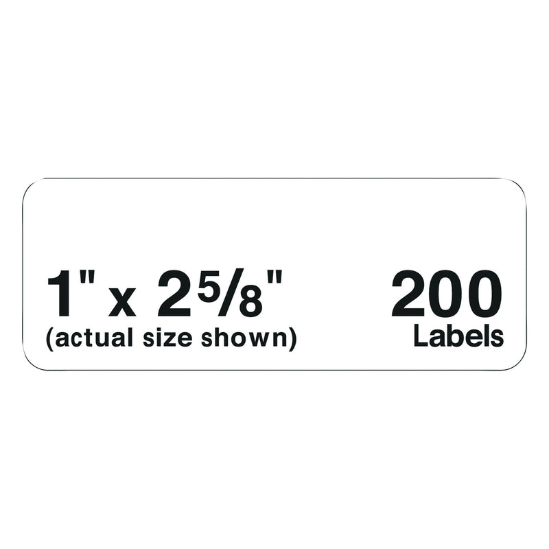 AVERY Mini-Sheets Address Labels 1 x 2-5/8, Pack of 200 (2160), White