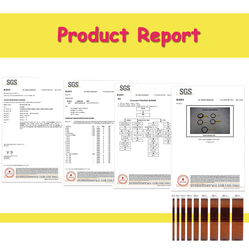 2 Rolls 10mm X 33m 108ft Heat Resistant Tape, High Temperature Polyimide Tape, Solution for Masking, Sublimation, 3D Printing, Heat Transfer, and Protecting Circuit Board 3