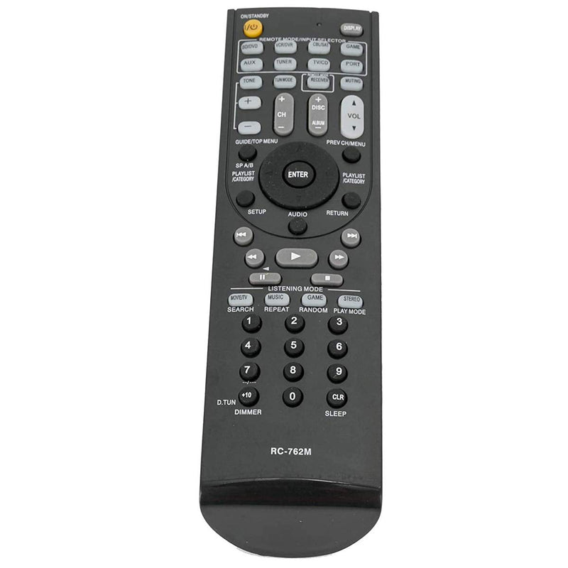RC-762M Replace Remote Control fit for Onkyo AV Receiver Home Theater System AVX-280 AVX-290 HTP-380 HT-R280 HT-R290 HTR380 HT-R380 HT-R390 HT-R538 HT-RC230 HT-S3300 HT-S3300B HT-S3400 SKC-380