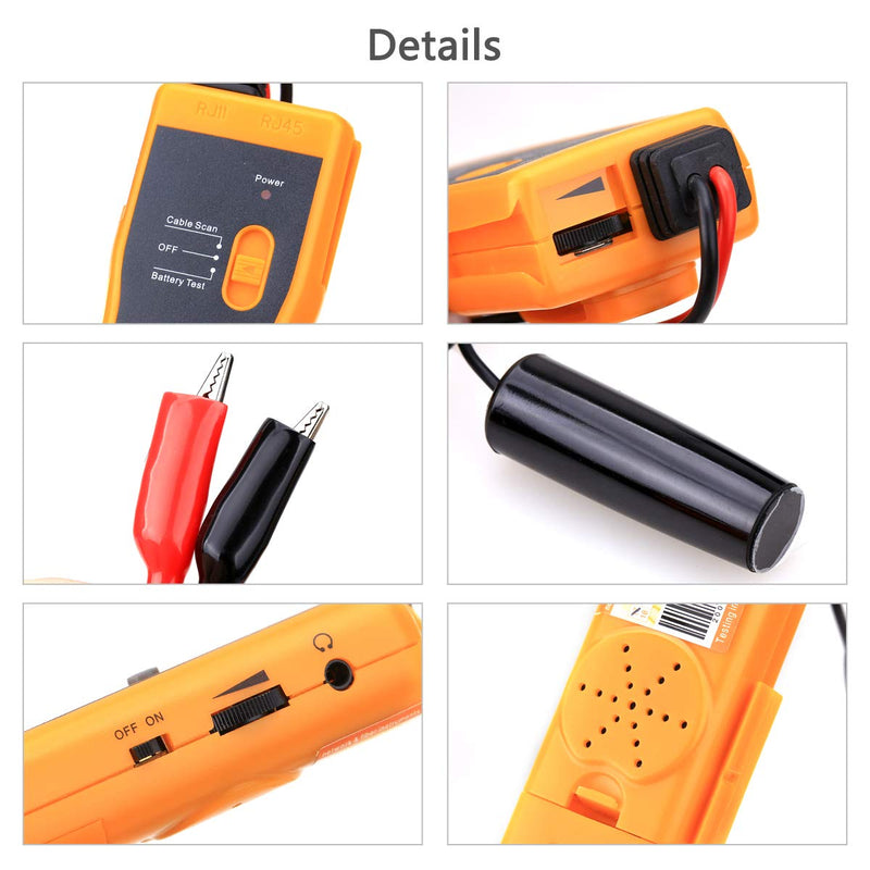 Nf-816 Cable Wire Locator Tracker Metal Pipes Electrical Wires Coax Cable Tester with Earphone