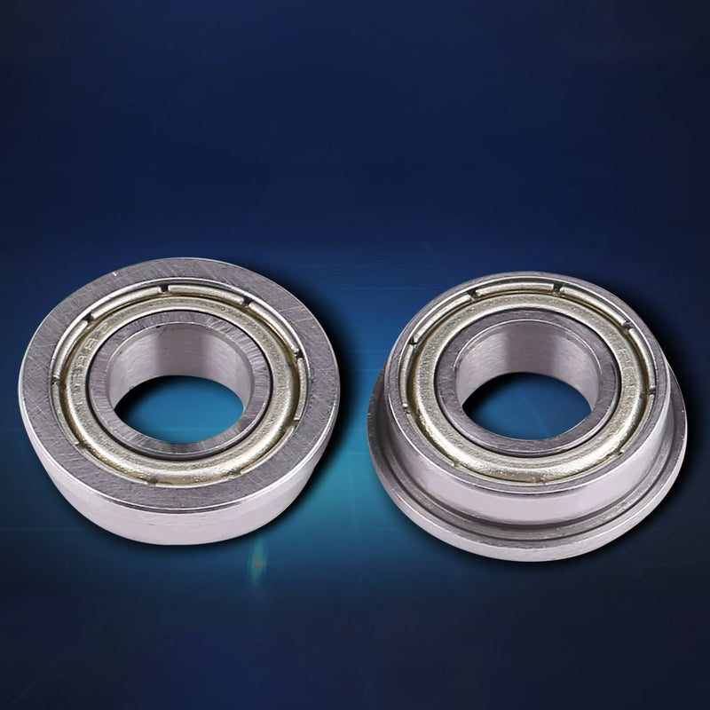 Akozon 10pcs F688ZZ Steel Mini Ball Bearings Metal Double Shielded Flange Deep Groove Ball Bearings for Motor 8165mm