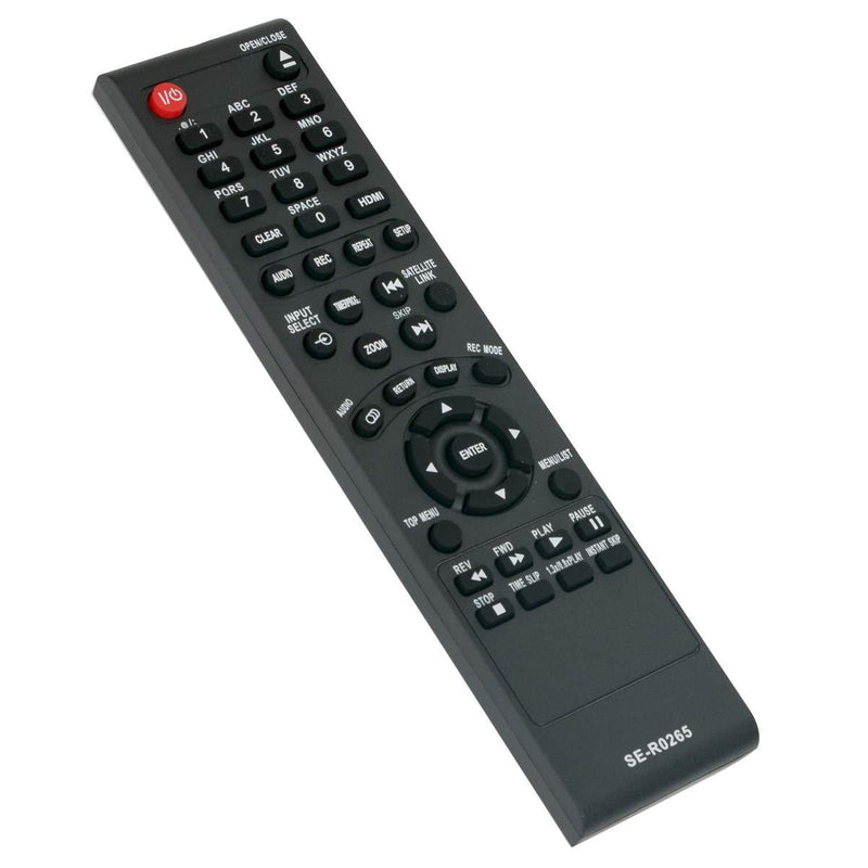 SE-R0265 Replace Remote Applicable for Toshiba DVD Video Recorder D-R410 D-R410KU D-KR10 D-KR10KU D-KR40KU D-KR40 D-R400 D-R400KU D-R420 D-R420KU D-R430 D-R430KU DR410 DR410KU DKR10 DKR10KU DKR40KU